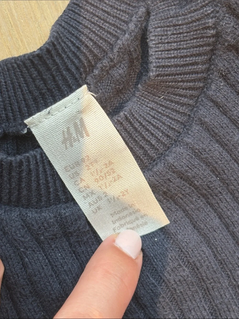 H&M Navy Ribbed Knit Kids Matching Set